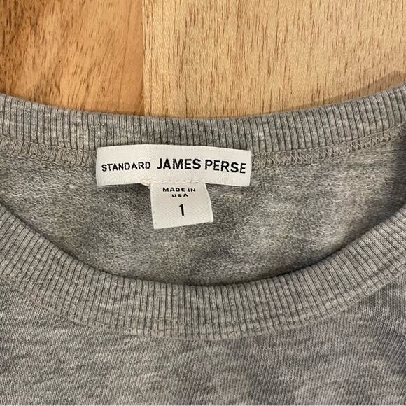 James Perse Heather Gray Short sleeve Sweatshirt size small - Picture 4 of 7